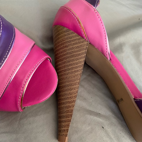 Tricolor high heel shoes - Picture 5 of 6